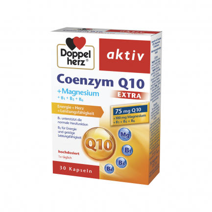DoppelHerz Aktiv Коензим Q10 Екстра + Магнезий за здраво сърце х30 капсули