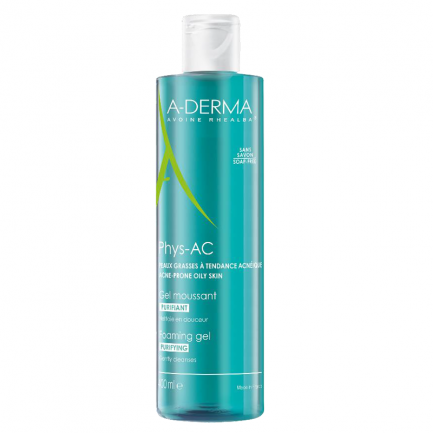 A-Derma Промо Phys-Ac Почистващ пенещ се гел 400 ml