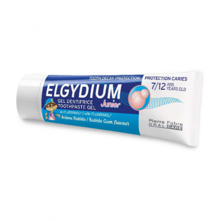 Elgydium Junior Дъвка Паста 50 ml + четка Junior 7-12