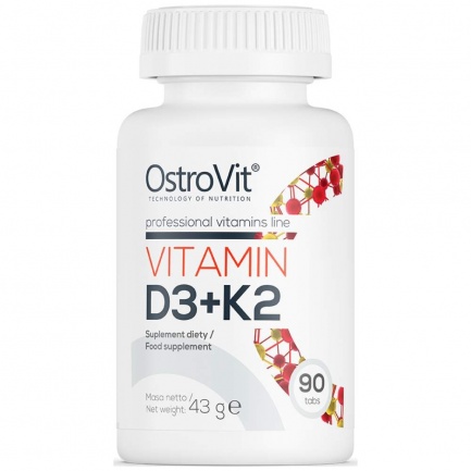 OstroVit Витамин D3 2000 + K2 100 mcg х90 Таблетки