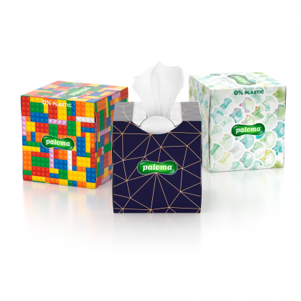 Paloma Sensitive Care Трипластови салфетки за лице х60 броя