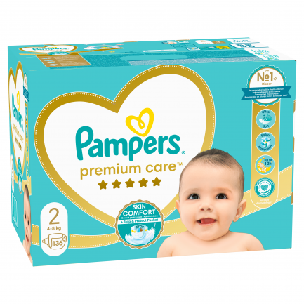Pampers Premium Care Mega Box пелени 2 Мини х136 броя