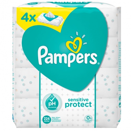 Pampers Sensitive Мокри кърпи 4х56 броя