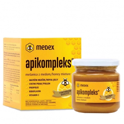 ПЧЕЛЕН ПРАШЕЦ + ПЧЕЛЕН МЕД – APIKOMPLEKS – Medex (250 гр)