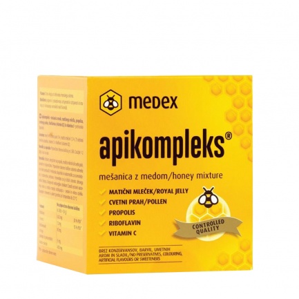 ПЧЕЛЕН ПРАШЕЦ + ПЧЕЛЕН МЕД – APIKOMPLEKS – Medex (250 гр)