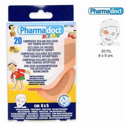 Pharmadoct Стерилна марля Компрес за очи за деца х20 броя