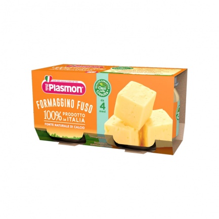 Plasmon 0205 Пюре топено сирене 4+м 2 бр. х80 ml