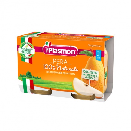 Plasmon 2614 Пюре - круша 4+м 2 бр. х104 ml