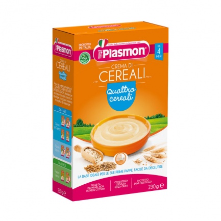 Plasmon 2621 Инстантна каша 4 зърна 4+м 230 g