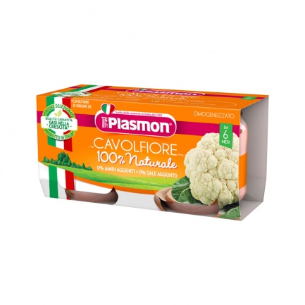 Plasmon 3384 Пюре - карфиол 6+м 2 бр. х80 ml