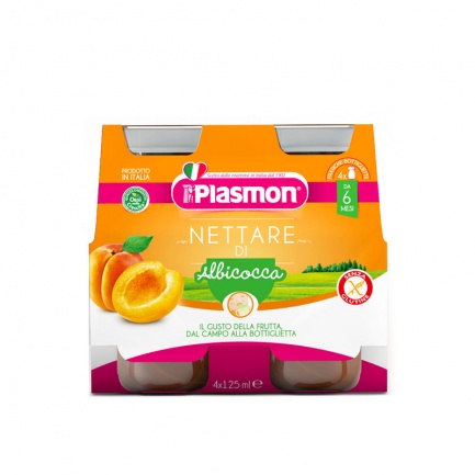Plasmon 3776 Сок от кайсия 6+ м 4 бр. х125 ml
