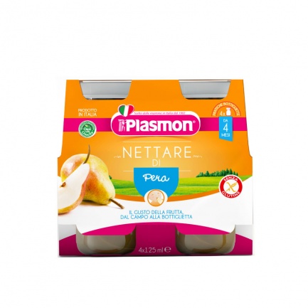 Plasmon 3778 Сок от круша 6+м 4 бр. х125 ml