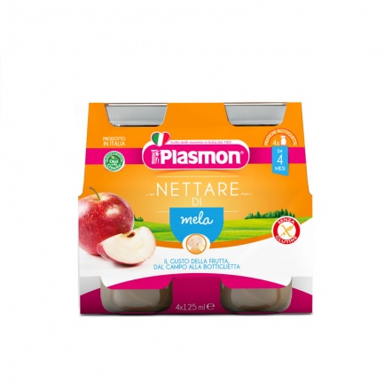Plasmon 3779 Сок от ябълка 4+м 4 бр. х125 ml