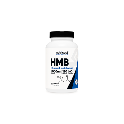 При активен спорт - HMB (Бета-хидрокси-бета-метилбутират),500 mg/120 капсули, 60 дози Nutricost