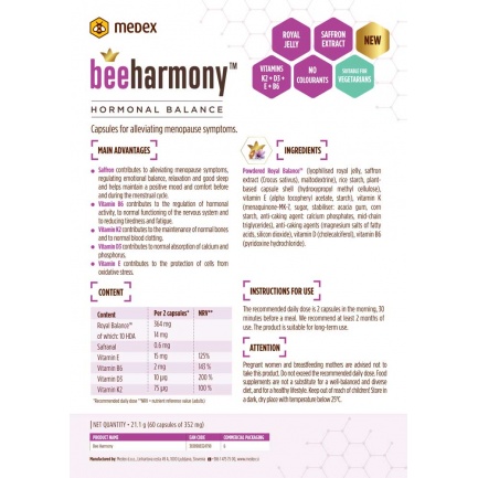 При Менопауза – BEEHARMОNY – Medex (60 капс)