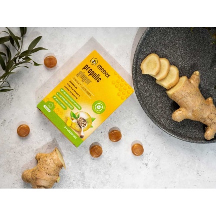 ПРОПОЛИС с Джинджифил Пастили / PROPOLIS Ginger – Medex (24 бр)