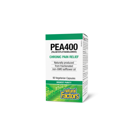 Против болка и възпаление - ПЕА (палмитоелетаноламид),400 mg x 90 V капсули Natural Factors
