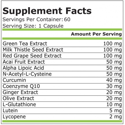Pure Nutrition - Antioxidant Complex - 60 Vcaps