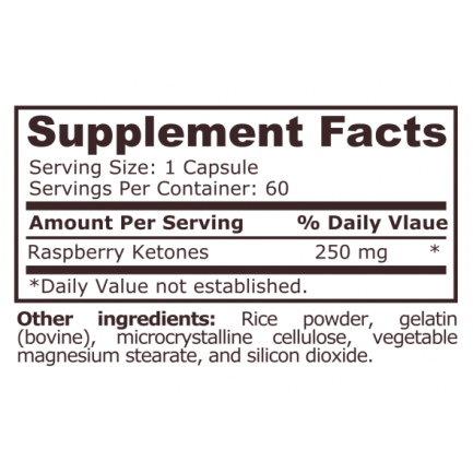 Pure Nutrition - Raspberry Ketones - 60 Capsules