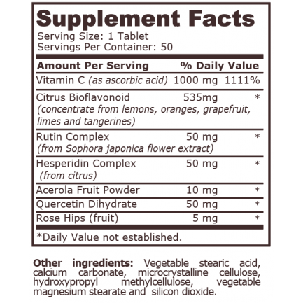 Pure Nutrition - Vitamin C-1000 Complex - 50 Tablets