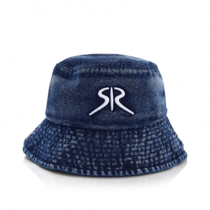 RADICHEV Дънкова шапка тип bucket с бродирано лого Dark blue