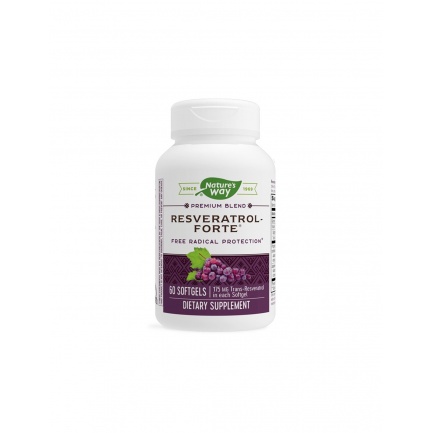 Resveratrol forte - Ресвератрол форте 450 mg, 60 софтгел капсули Nature’s Way