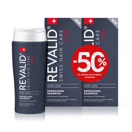 Revalid ДУО Енергизиращ шампоан при косопад за мъже 200 ml
