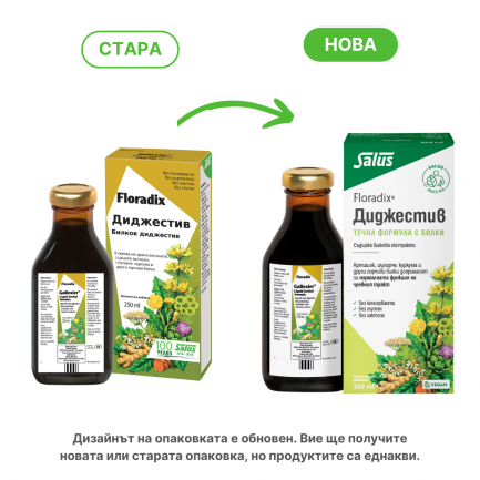 Floradix Диджестив Билков еликсир за добро храносмилане 250 ml