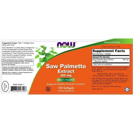 Saw Palmetto Extract 160 mg