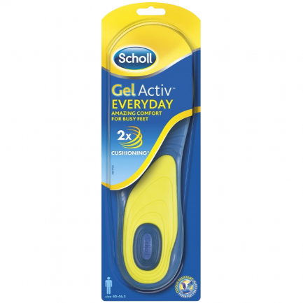 Scholl Gel Activ Стелки за всеки ден - мъжки х2 броя