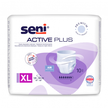 Seni Active Plus Абсорбиращи гащи за възрастни, размер XL х10 броя