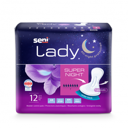 Seni Lady Super Night Урологични подложки х12 броя