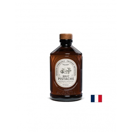 Сироп с шамфъстък – Френски сироп за кафе, лате и десерти, Bacanha Brut Pistache, 400 ml