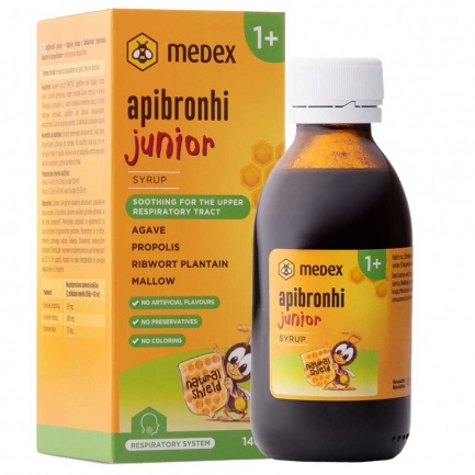 Сироп за КАШЛИЦА за ДЕЦА – APIBRONHI – Medex (140 мл)