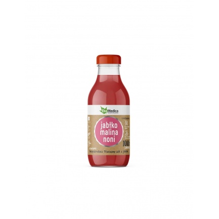 Сок от ябълки, малини и нони - Имунитет и добро храносмилане, 300 ml