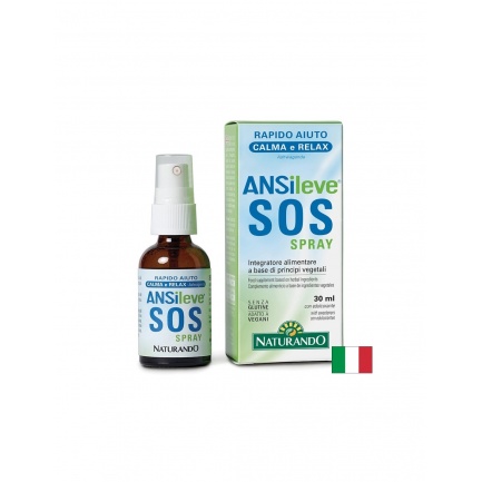 SOS спрей при нервно напрежение с Ашваганда 150 mg и Конопено масло 400 mg, с бърз ефект, ANSileve, 30 ml орален спрей