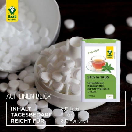 СТЕВИЯ / STEVIA – Raab Vitalfood (300 табл)