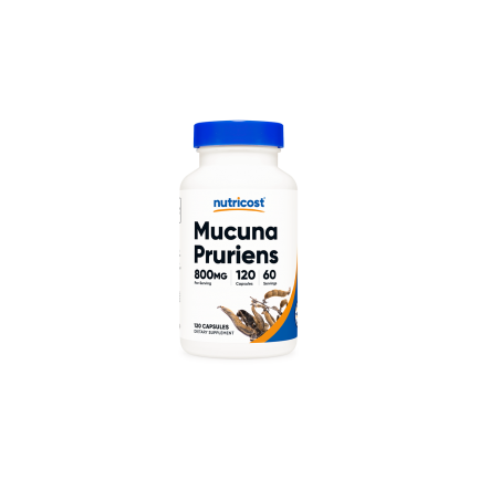 Стрес и безпокойство - Мукуна/ Кадифен боб (Mucuna Pruriens),400 mg x 120 капсули Nutricost