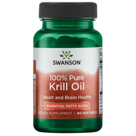 Swanson 100% Чисто Крил Олио x60 софт гел капсули