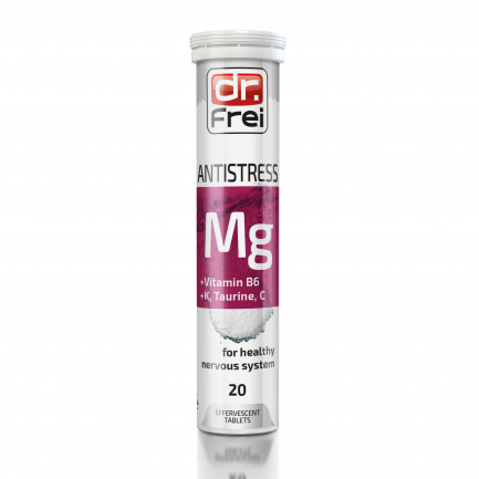 Swiss Energy Антистрес Магнезий Витамин B6 + K, Таурин, Витамин C х20 ефервесцентни таблетки
