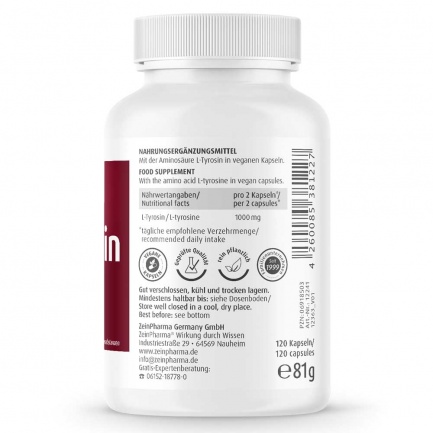 ТИРОЗИН / TYROSINE - ZeinPharma (120 капс)