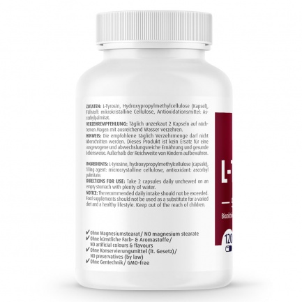 ТИРОЗИН / TYROSINE - ZeinPharma (120 капс)