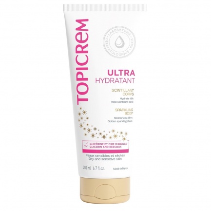 Topicrem Sparkling body Емулсия със златист, бляскав ефект 200 ml