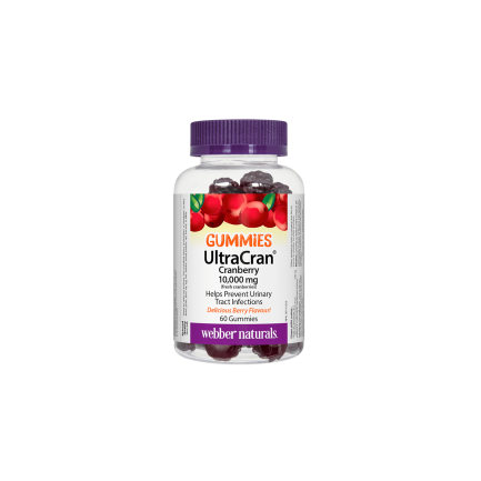 UltraCran Cranberry 10000 mg (fresh cranberries) - Червена боровинка гъми, 60 желирани таблетки