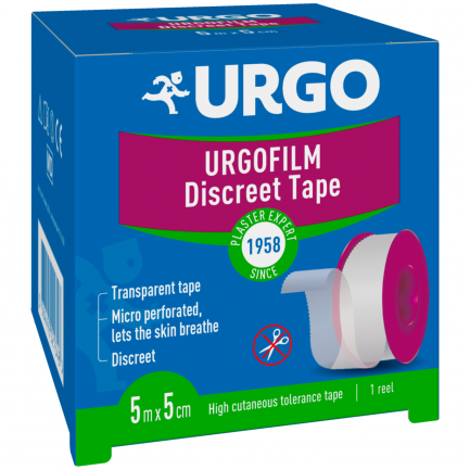 Urgo Ургофилм Хипоалергенен Прозрачен Лейкопласт 5 cm х5 метра