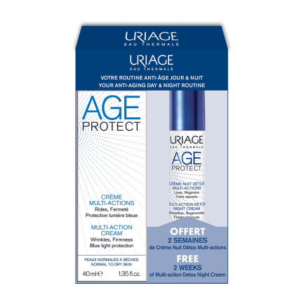 Uriage Комплект Age Protect Крем 40 ml + Подарък Age Protect Нощен крем 10 ml