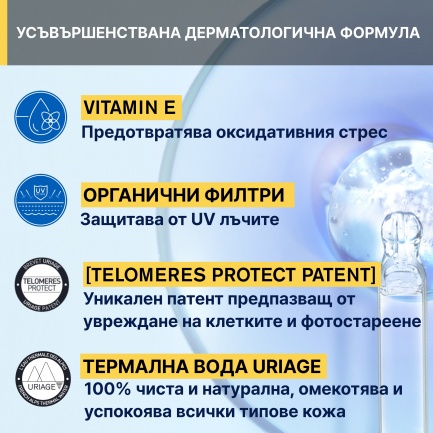 Uriage Bariesun SPF50+ Слънцезащитен крем 50 ml + Термална вода 50 ml