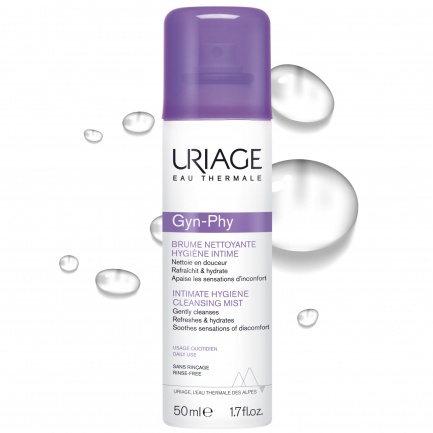 Uriage Gyn-Phy Почистващ аерозол за интимна хигиена 50 ml