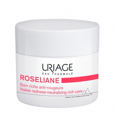 Uriage Roseliane Богат хидратиращ крем за лице против зачервявания 40 ml