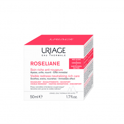 Uriage Roseliane Богат хидратиращ крем за лице против зачервявания 40 ml